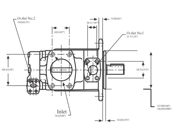 پمپ پره ای (کارتریجی) دوبل 3520V | VQ - Image 3